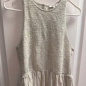 Madewell Melody Smocked Midi Dress in Stripe